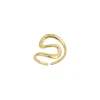 Bague Agathe acier doré or