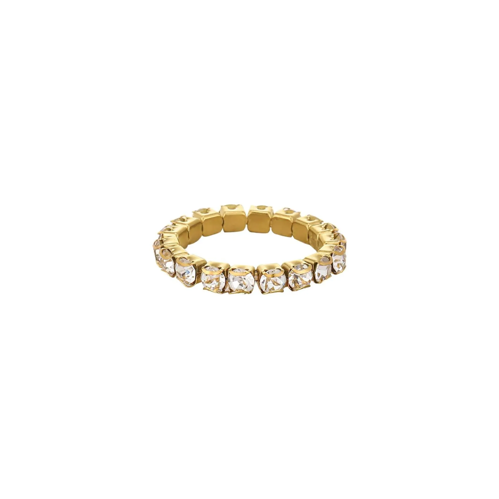 Bague Avenue strass blancs