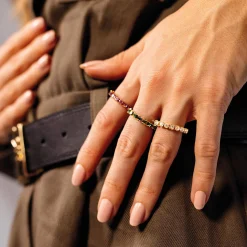Bague Avenue strass blancs
