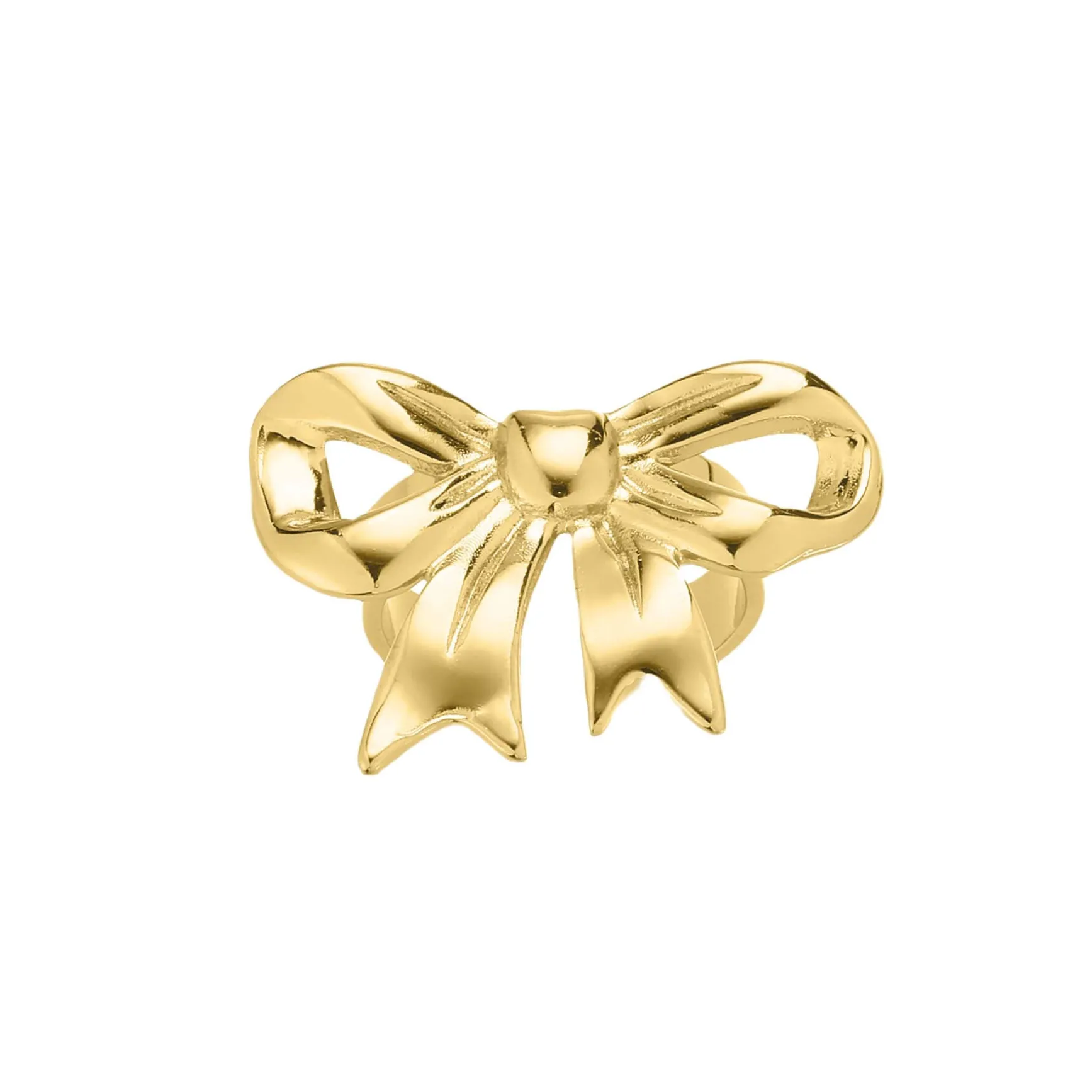 Bague Camillia acier doré or
