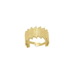 Bague Cassiopé acier doré or