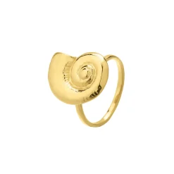 Bague Galapagos acier doré or