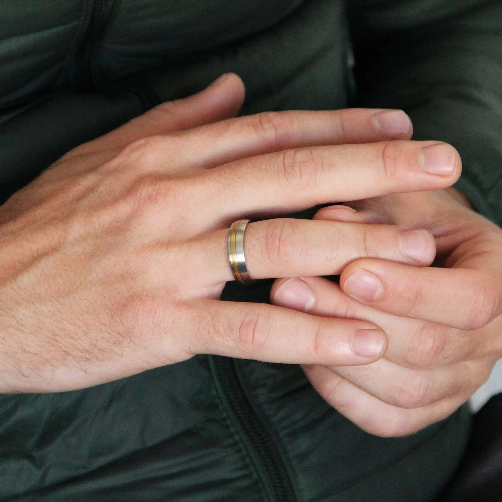 Bague Homme Enzo acier