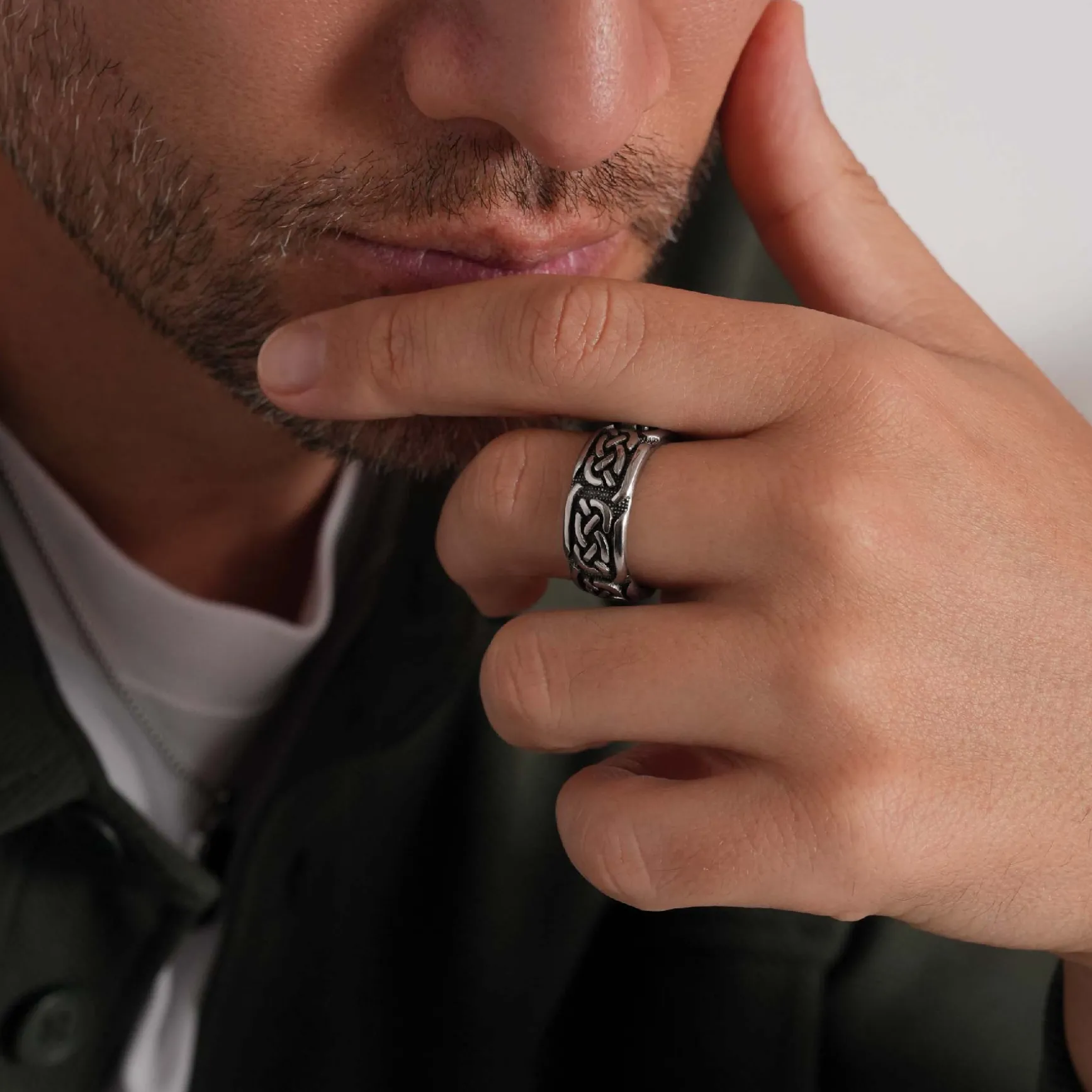 Bague Homme Hugo acier