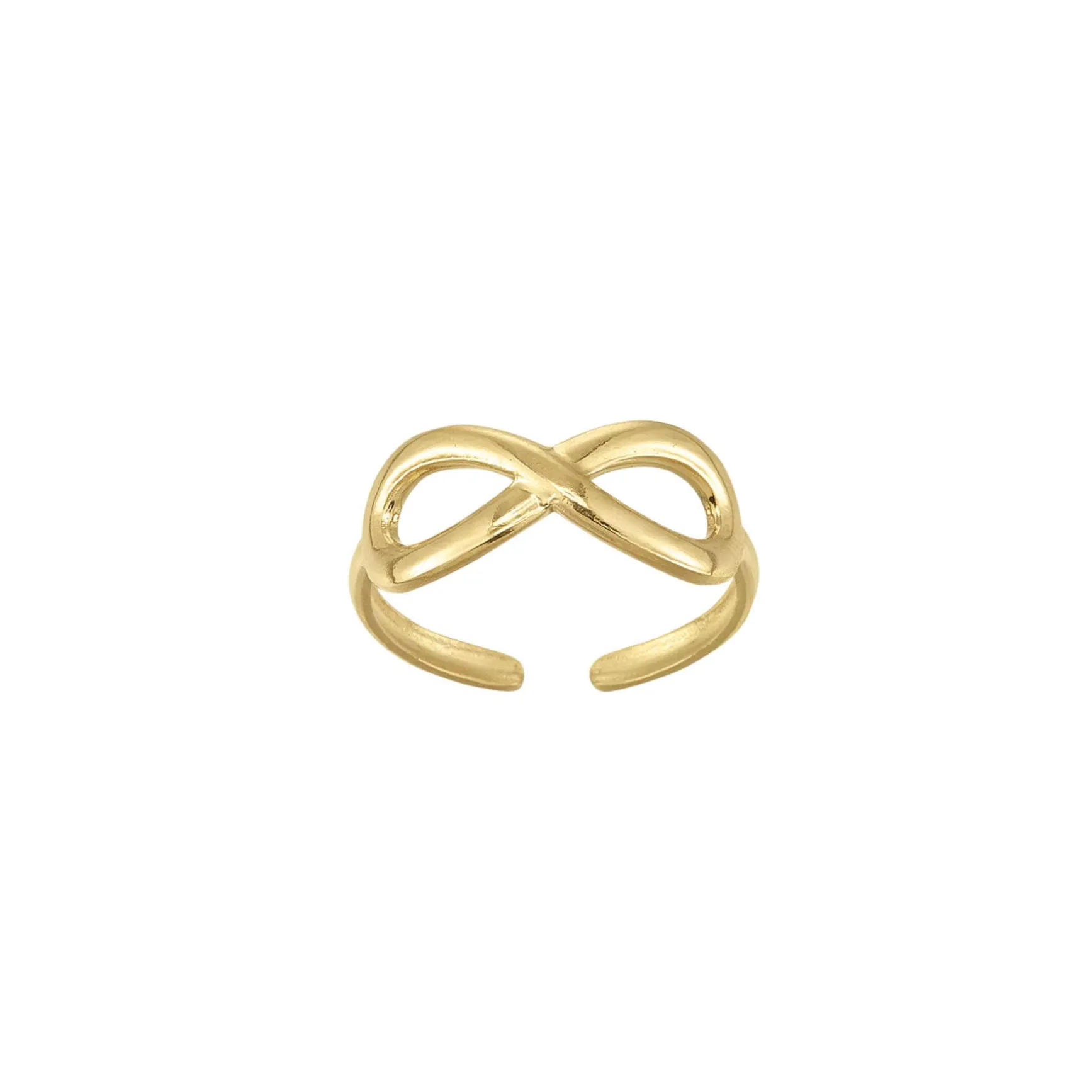 Bague infini Eve acier doré or