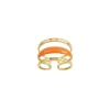 Bague Lona orange acier doré or