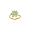 Bague Maddy Verte acier doré or