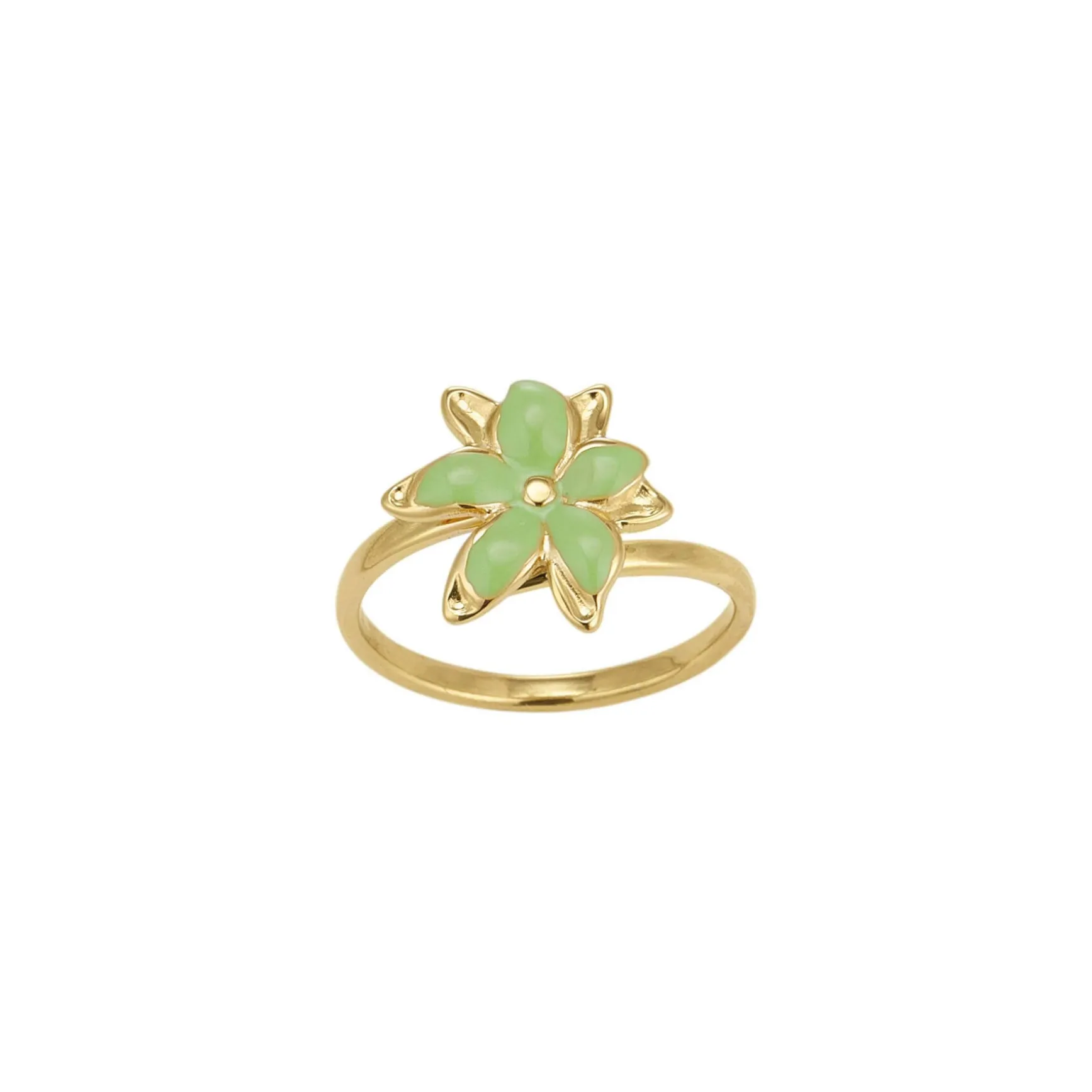 Bague Maddy Verte acier doré or