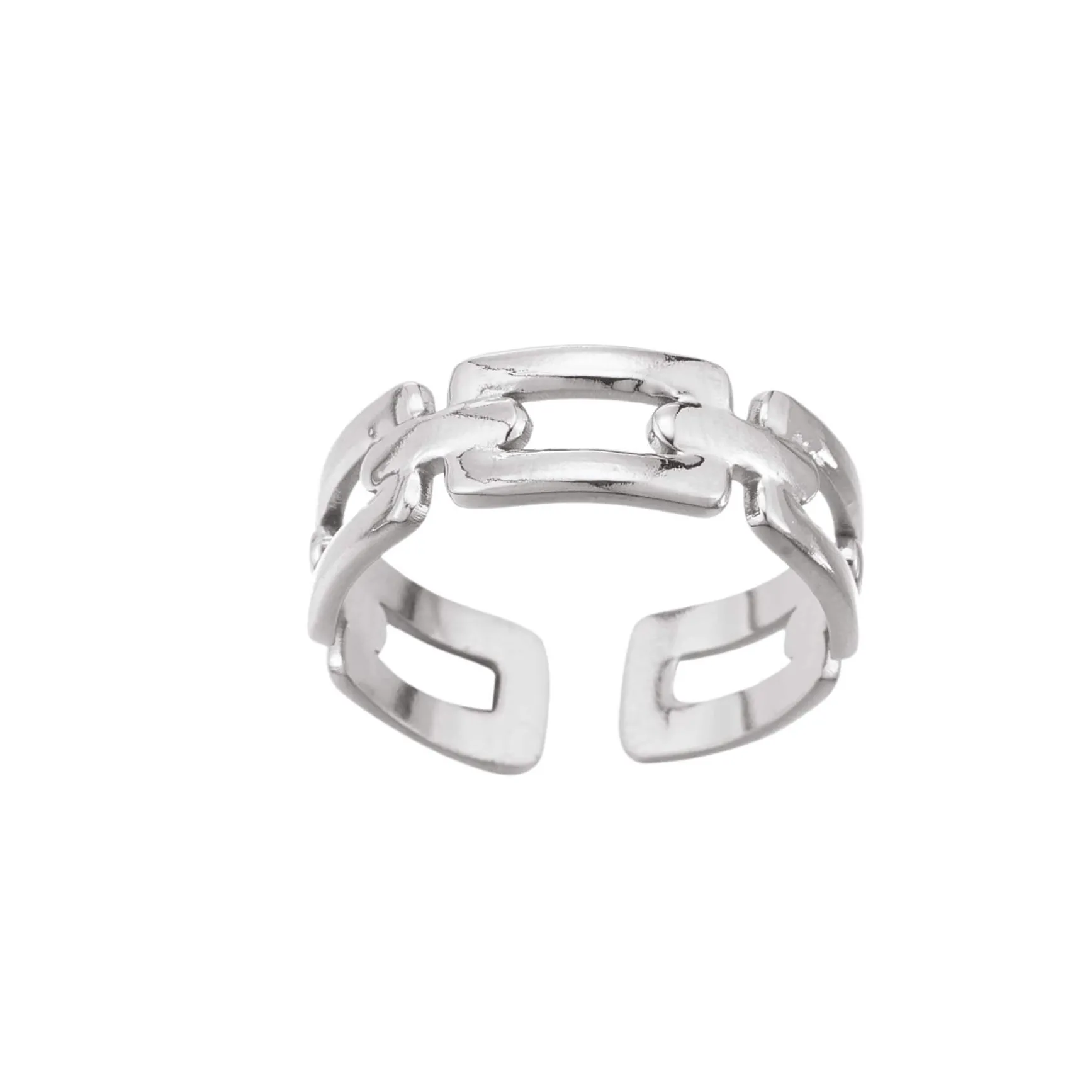 Bague Maillons acier