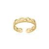 Bague multi Infini acier doré or