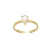 Bague Nirvana acier doré or
