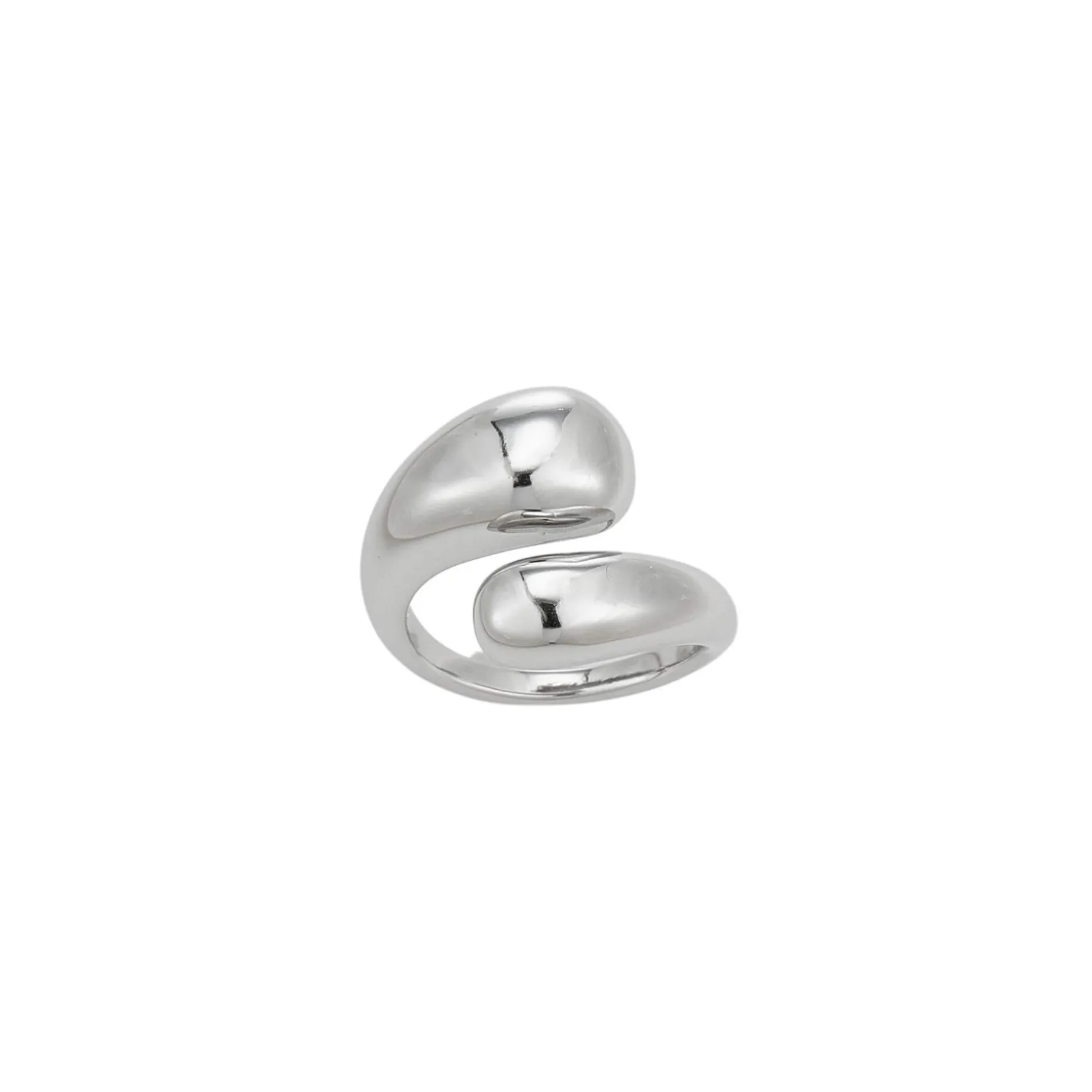 Bague Pia acier argenté