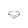 Bague Princesse argentée strass