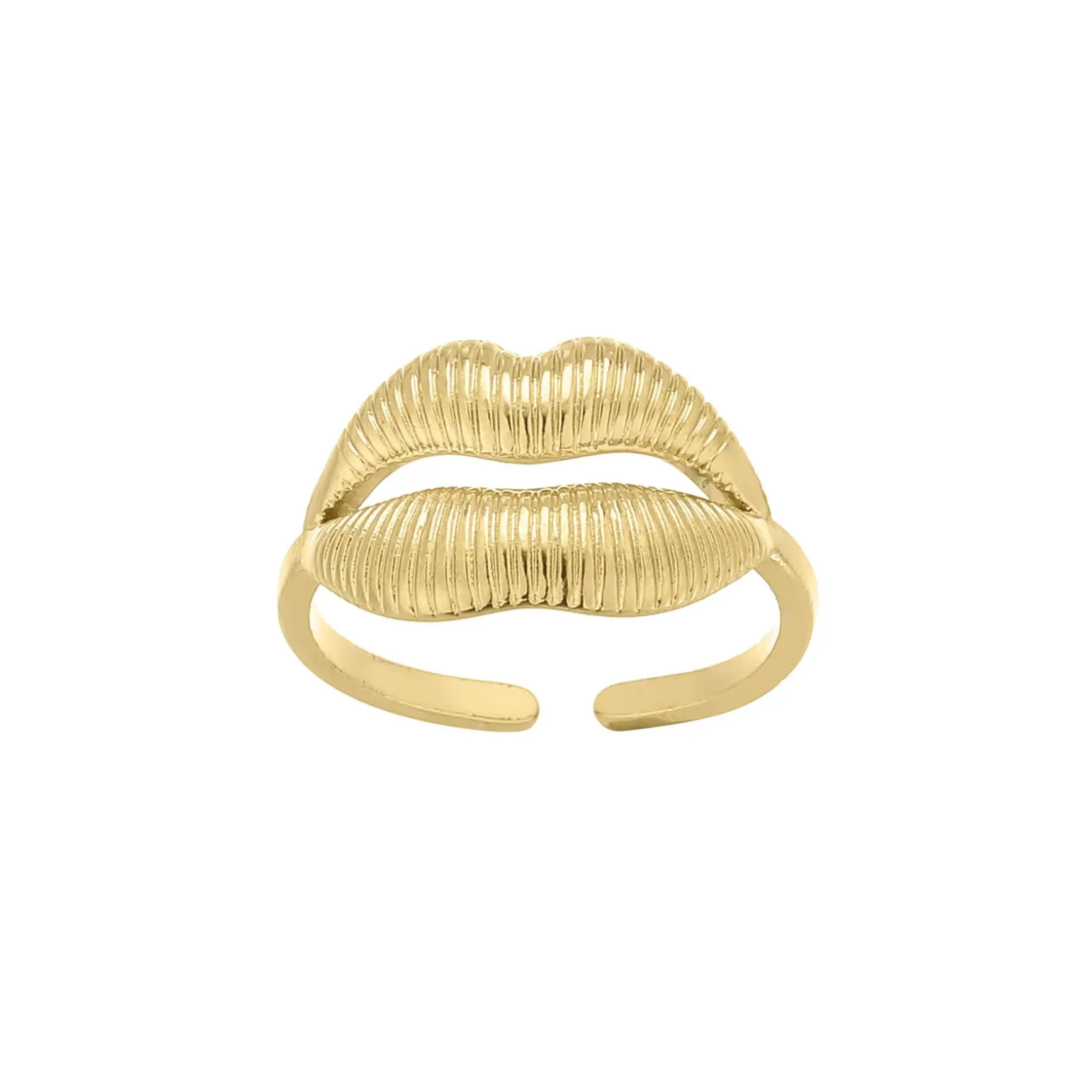 Bague Sensuela acier doré or