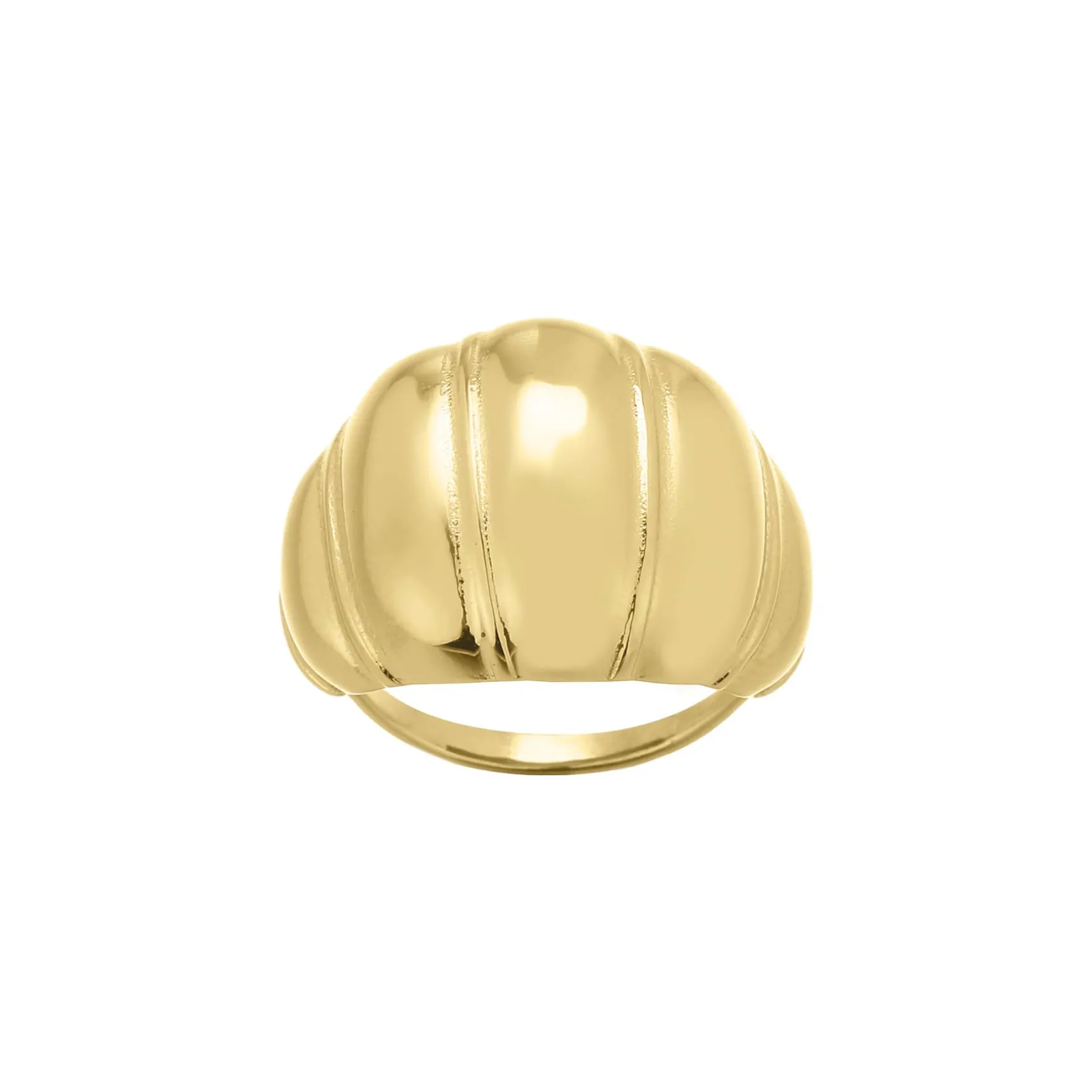 Bague Sofie acier doré or