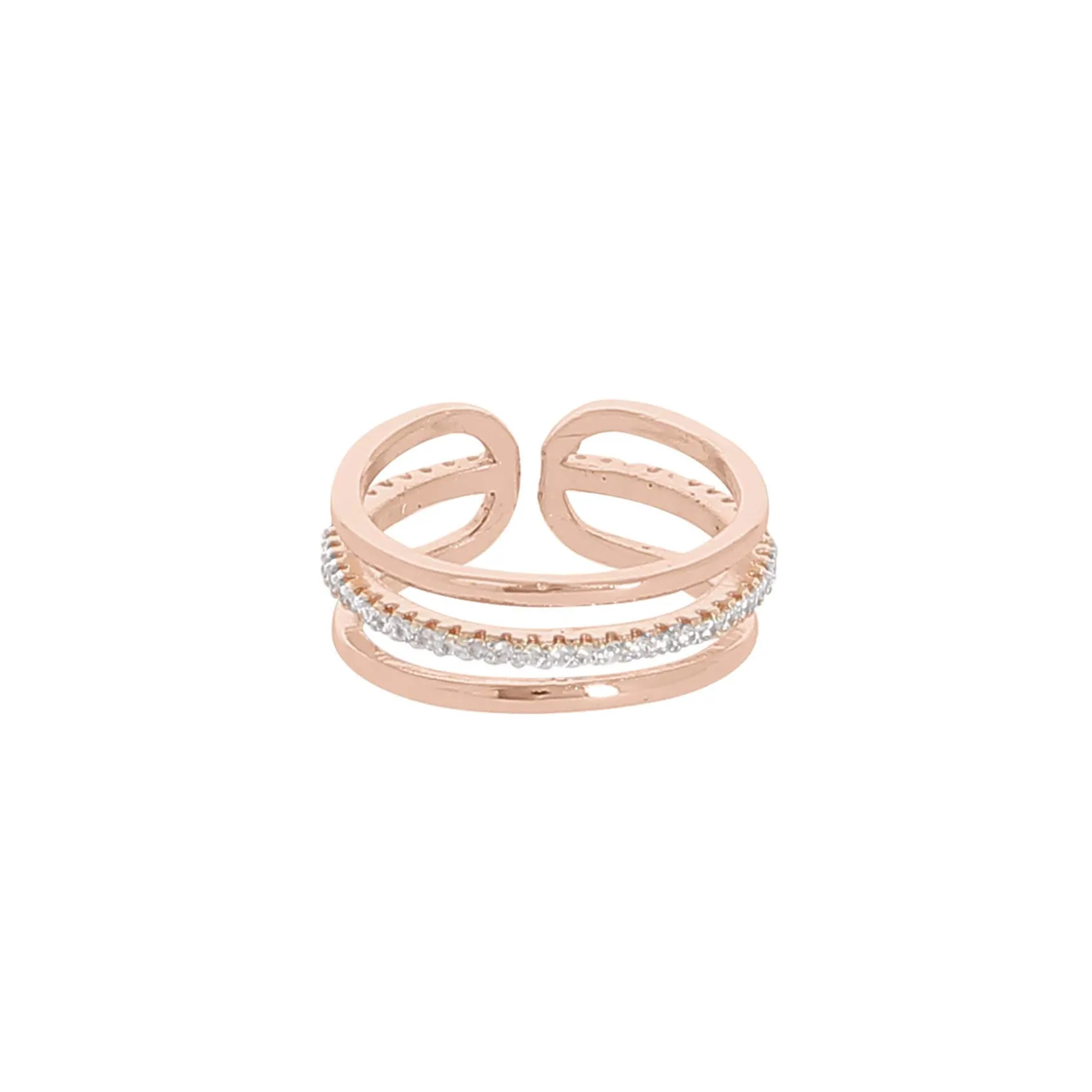 Bague Tali dorée rose