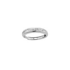 Bague Zoé Argent 925 rhodié et zircons