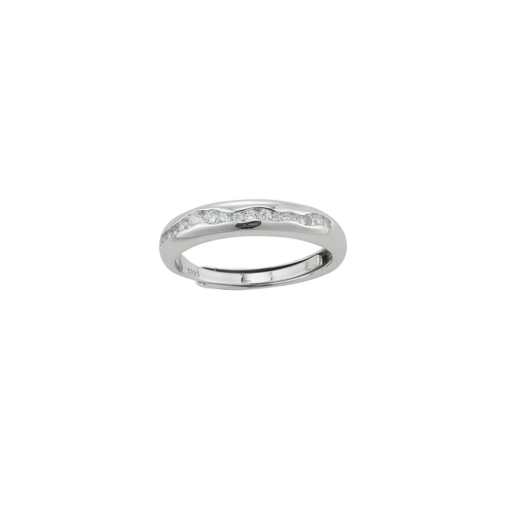 Bague Zoé Argent 925 rhodié et zircons