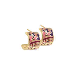 Boucles Art P2 acier doré or