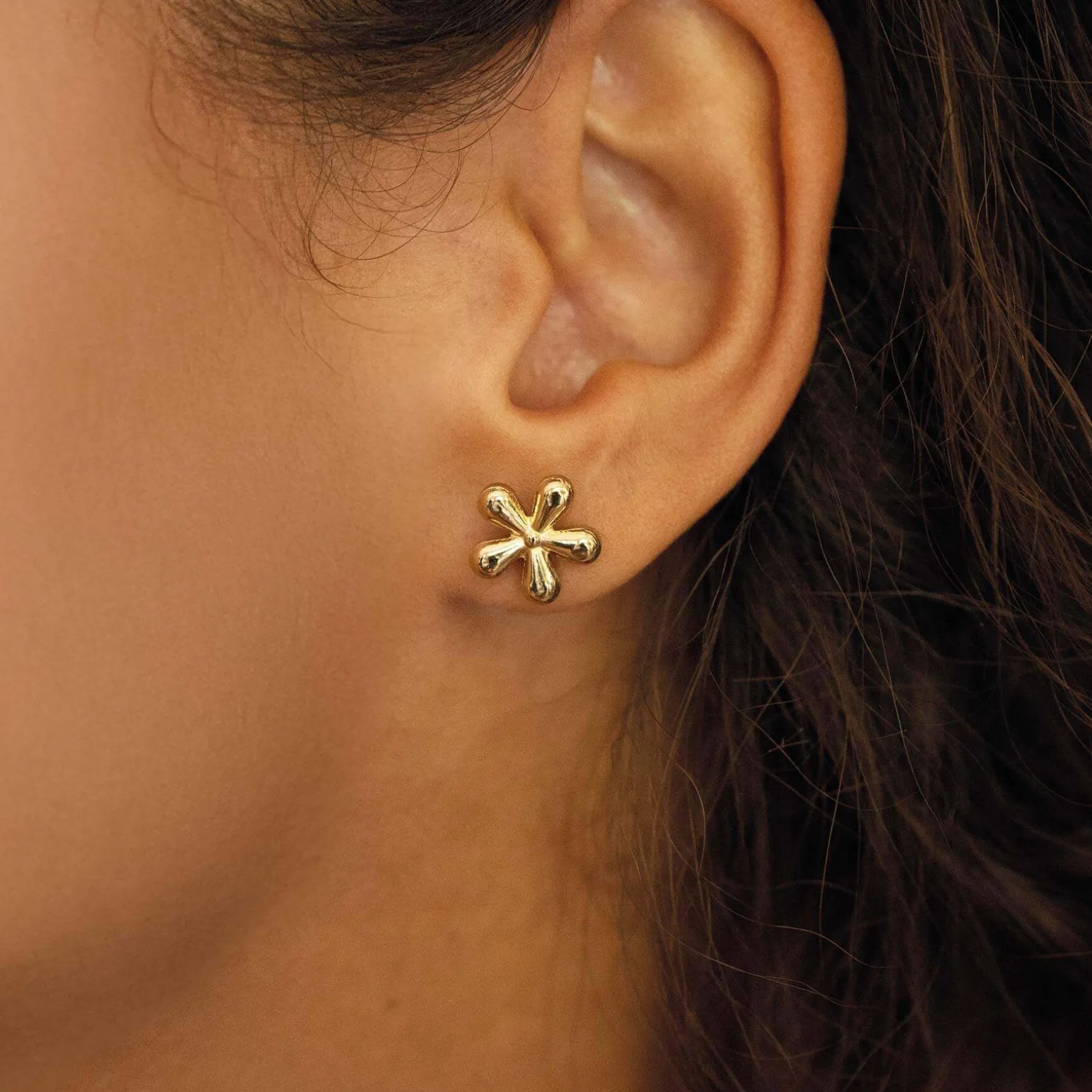 Boucles Aurélia acier doré or