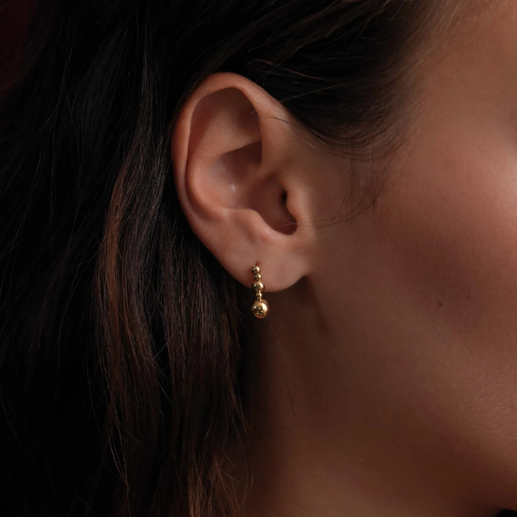 Boucles Bellinda acier doré or
