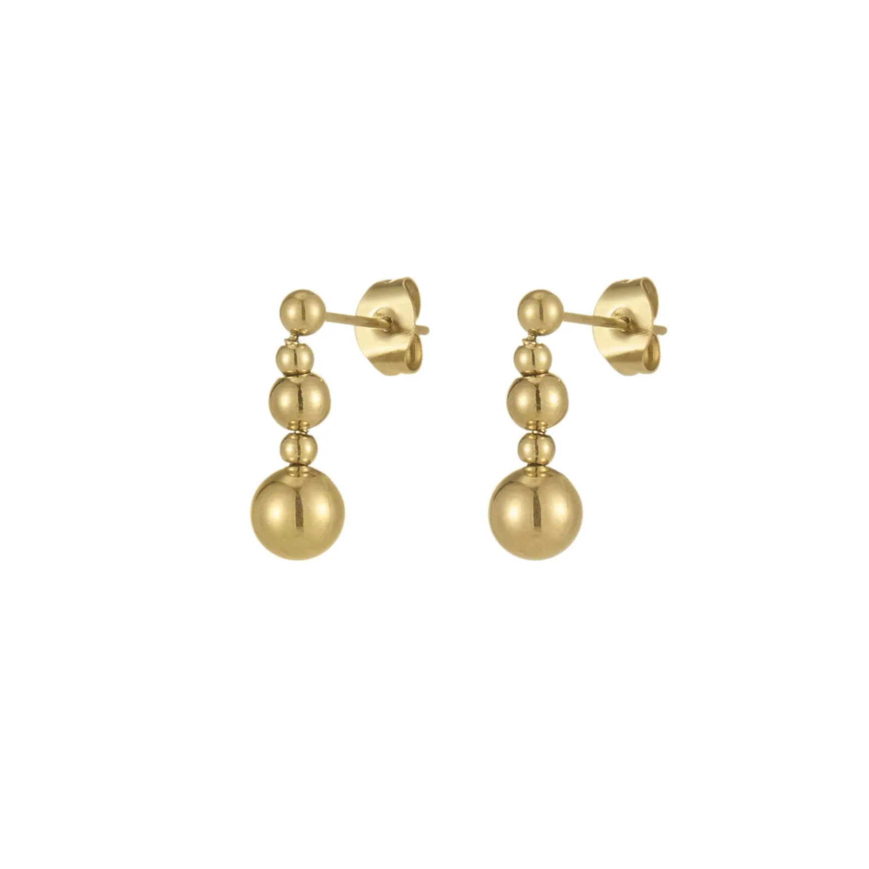 Boucles Bellinda acier doré or