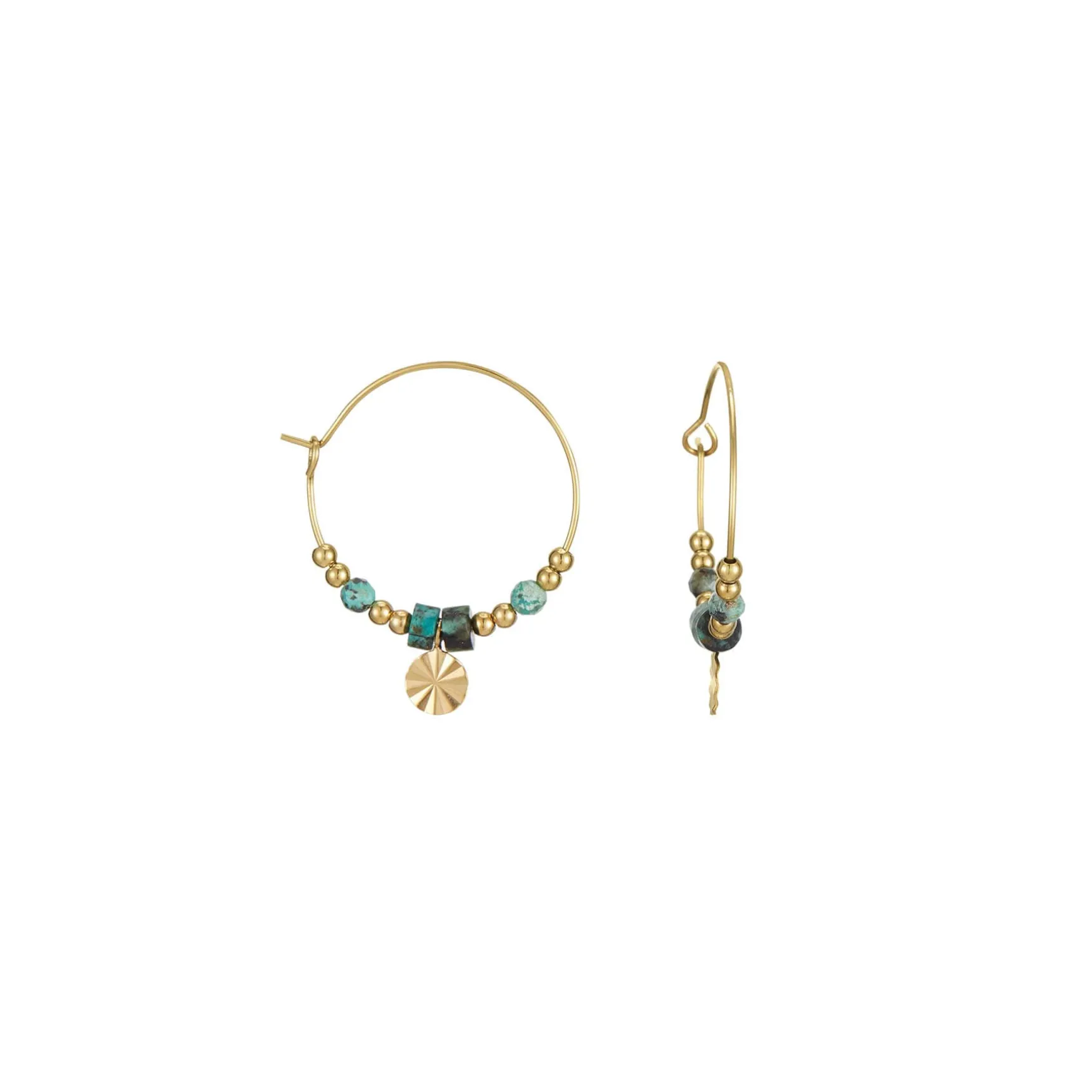 Boucles Cancun Turquoise Africaine
