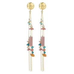 Boucles Cassandre acier doré or