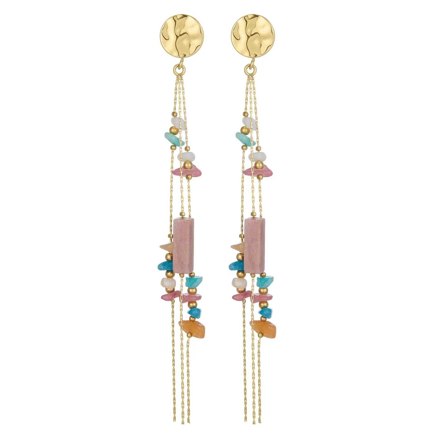 Boucles Cassandre acier doré or