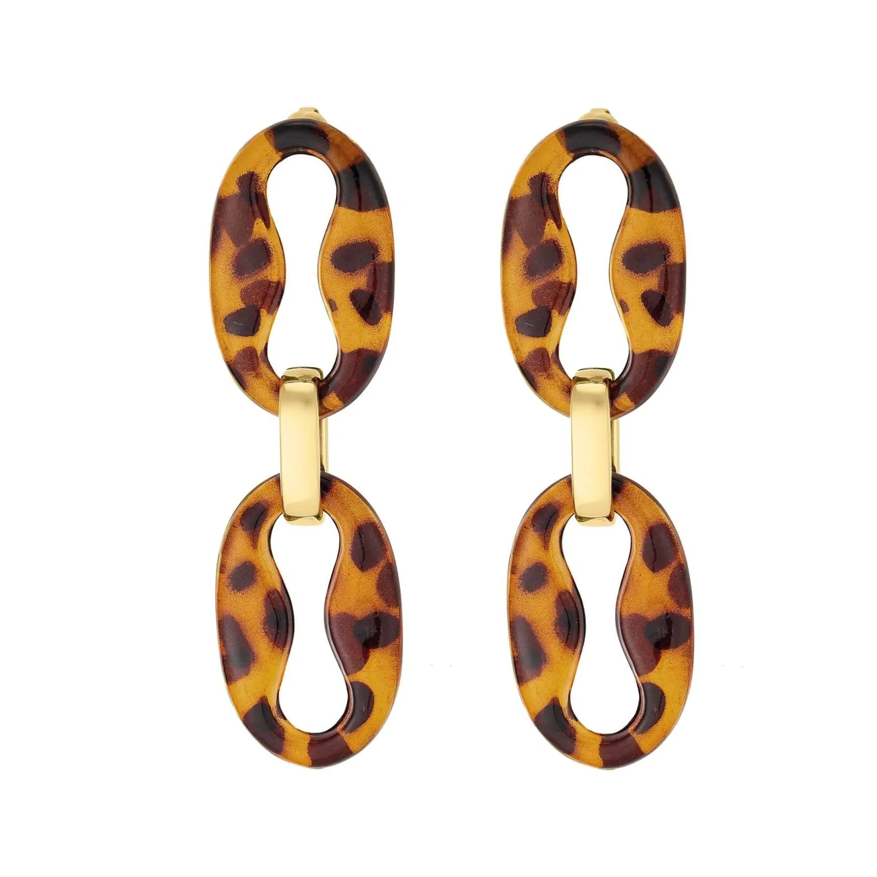 Boucles Charlotte acier doré or