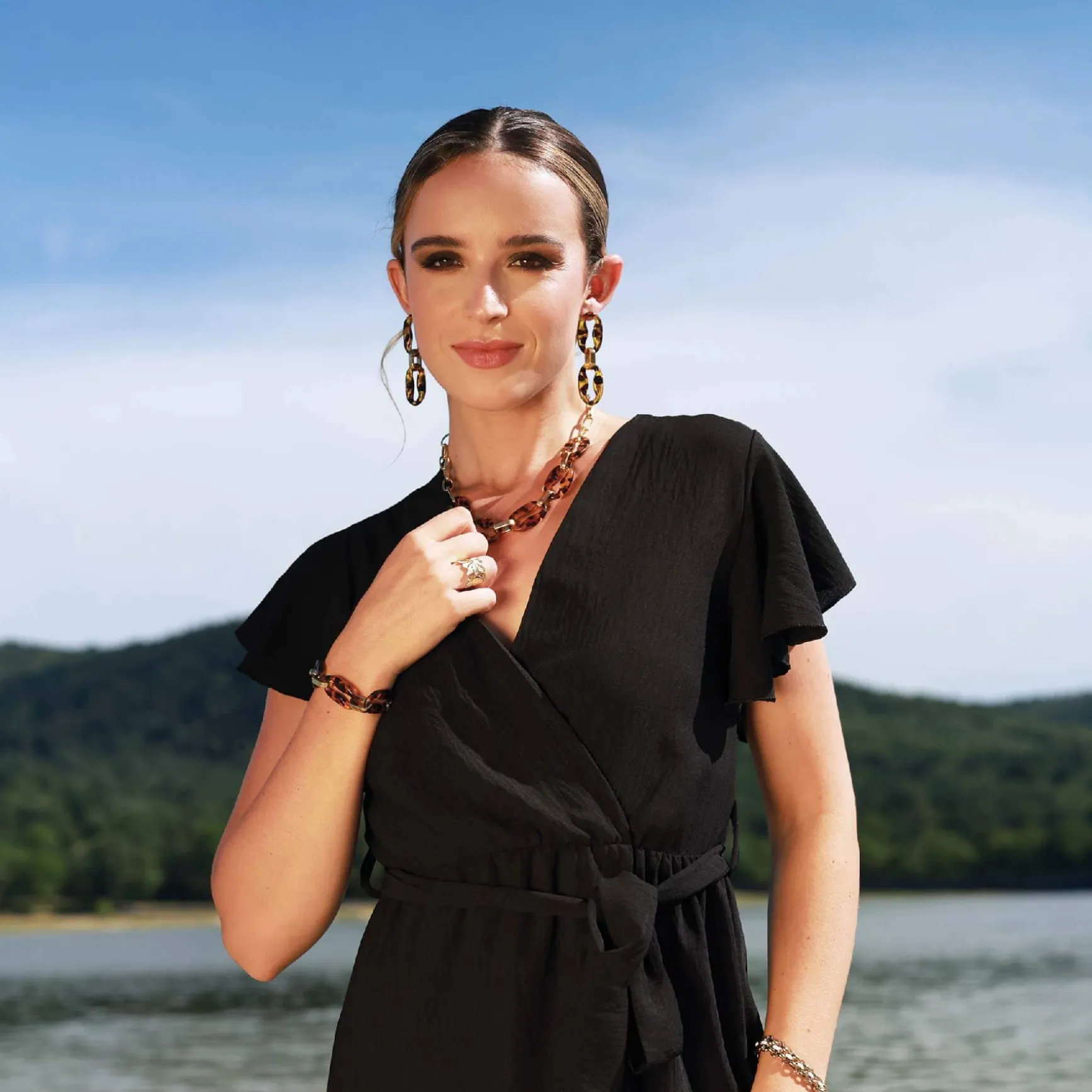 Boucles Charlotte acier doré or