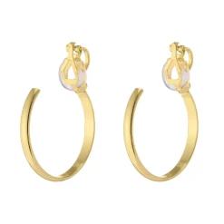 Boucles clip Alex acier doré or