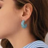 Boucles créole Summer bleue