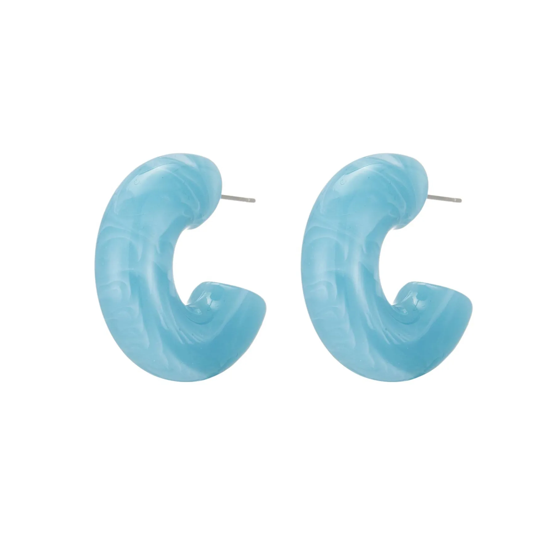 Boucles créole Summer bleue