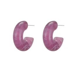 Boucles créole Summer violette