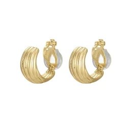 Boucles d'oreille clip Claire doré or