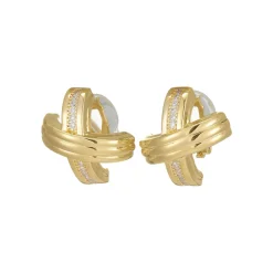 Boucles d'oreille clip Heloise doré or