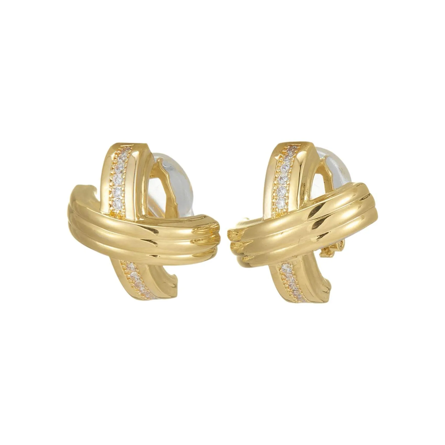 Boucles d'oreille clip Heloise doré or