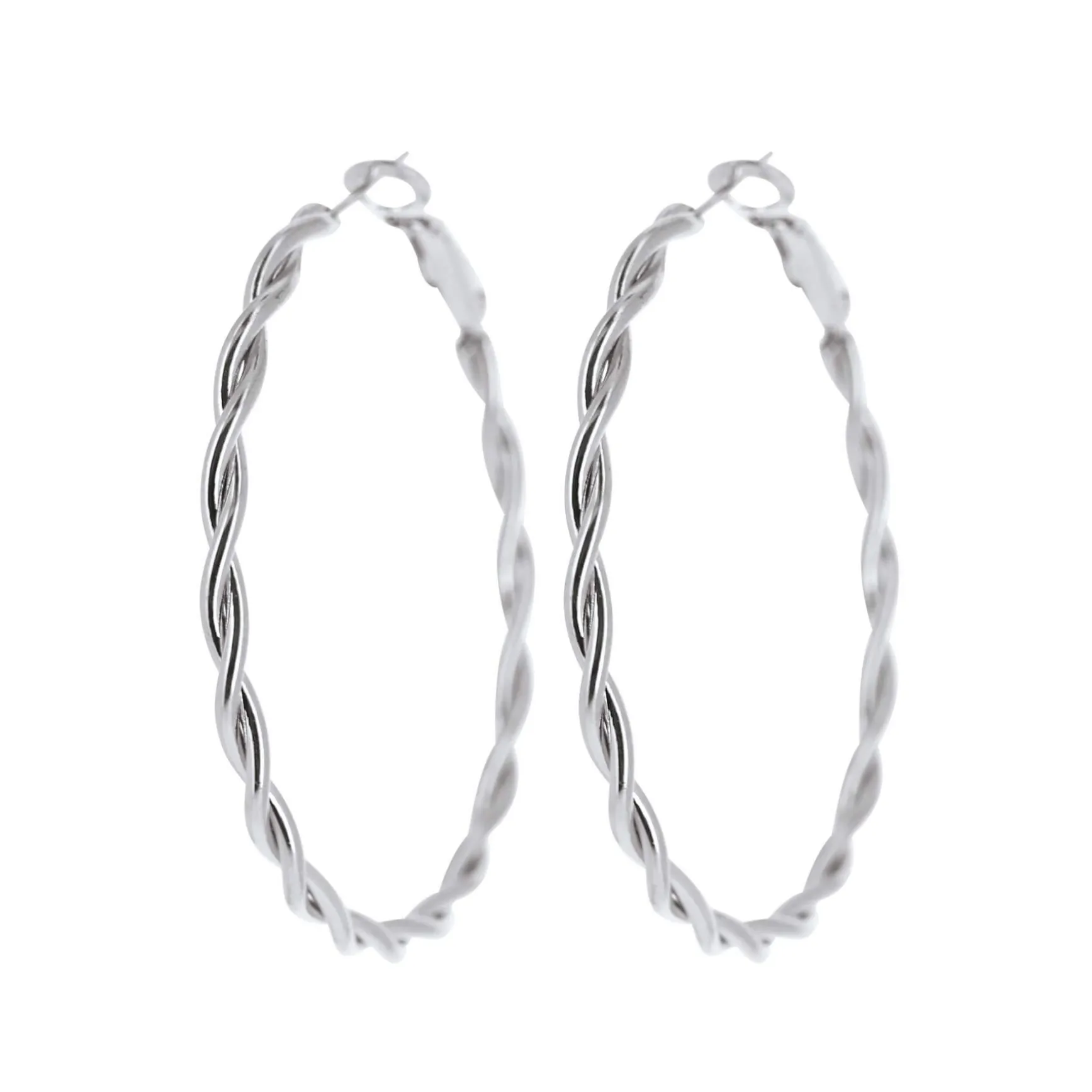 Boucles d'oreilles Aina acier