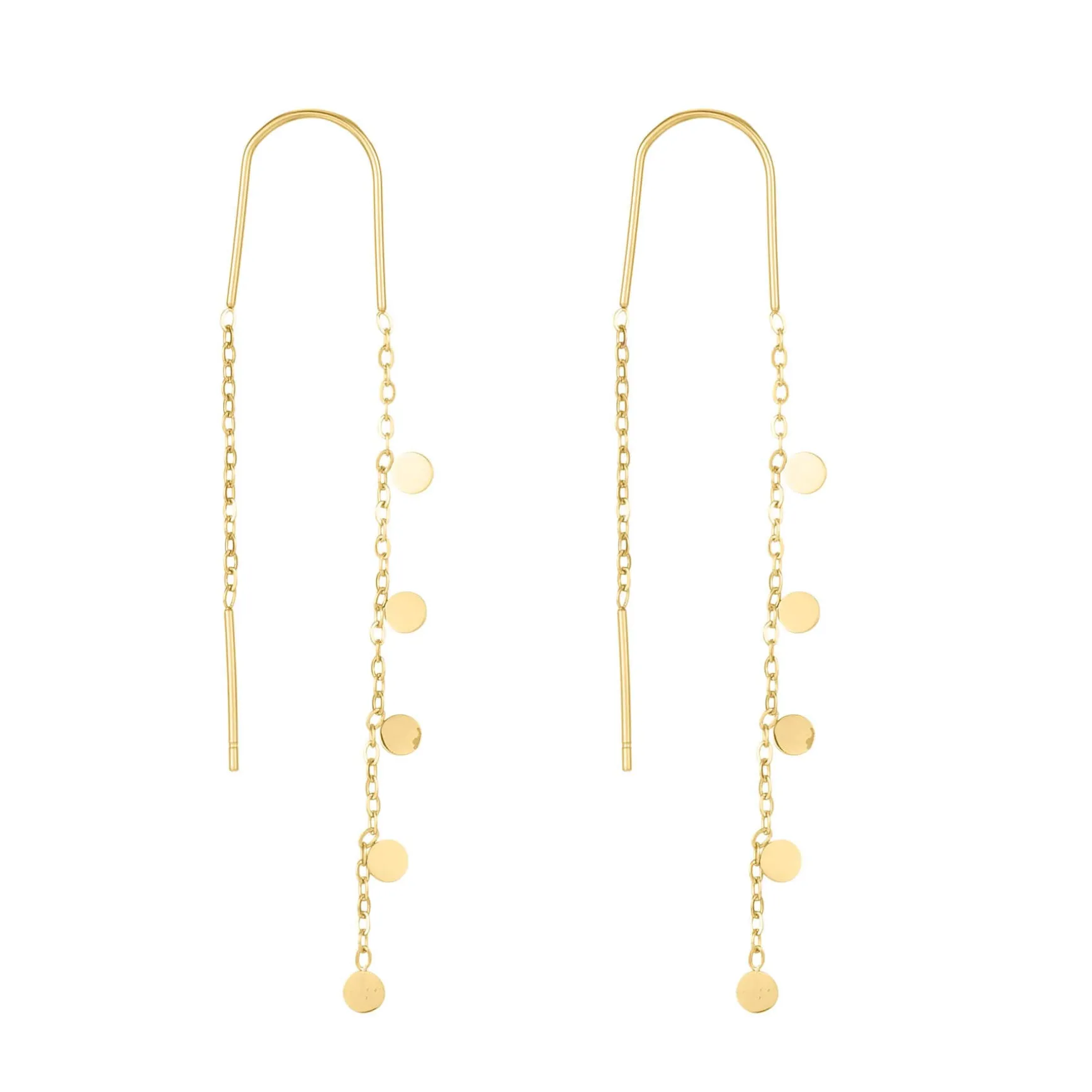 Boucles Infinity acier doré or