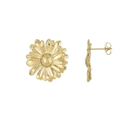 Boucles Ingrid acier doré or