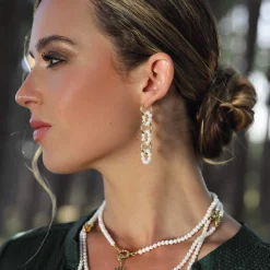 Boucles Lalita acier doré or