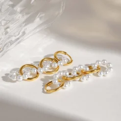 Boucles Lalita  acier doré or