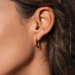 Boucles Lulu acier dorées or