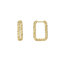 Boucles Madrid acier doré or