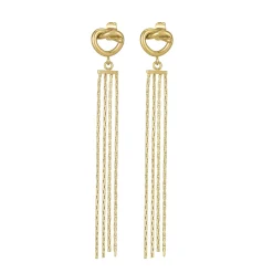Boucles Maeva acier doré or