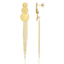 Boucles Margaux acier doré or