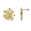 Boucles Marguerite acier doré or