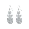 Boucles Mendosa acier argenté