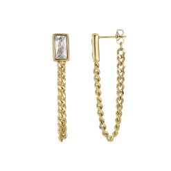 Boucles Mila Strass blanc